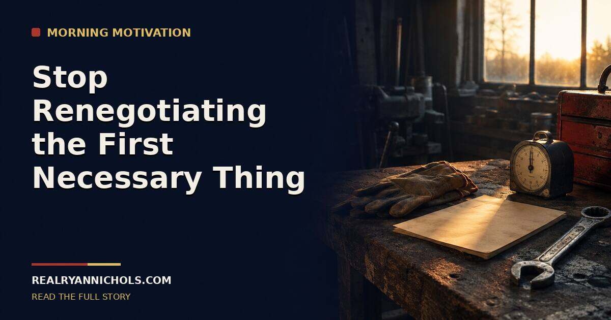 Stop Renegotiating the First Necessary Thing social preview