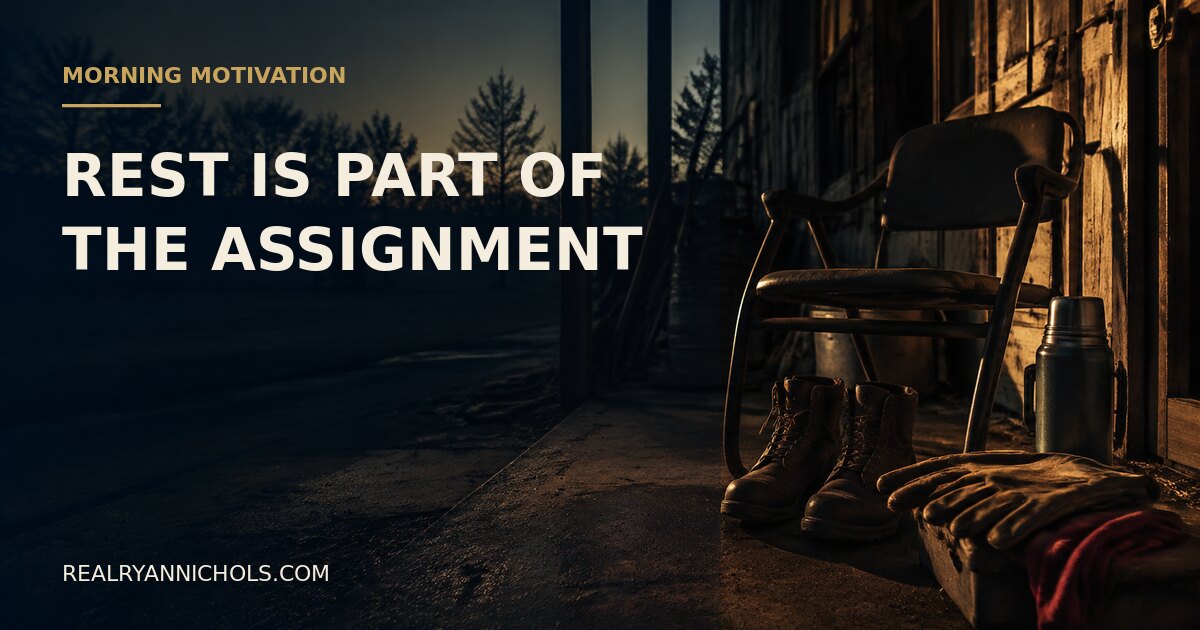Rest Is Part of the Assignment social preview