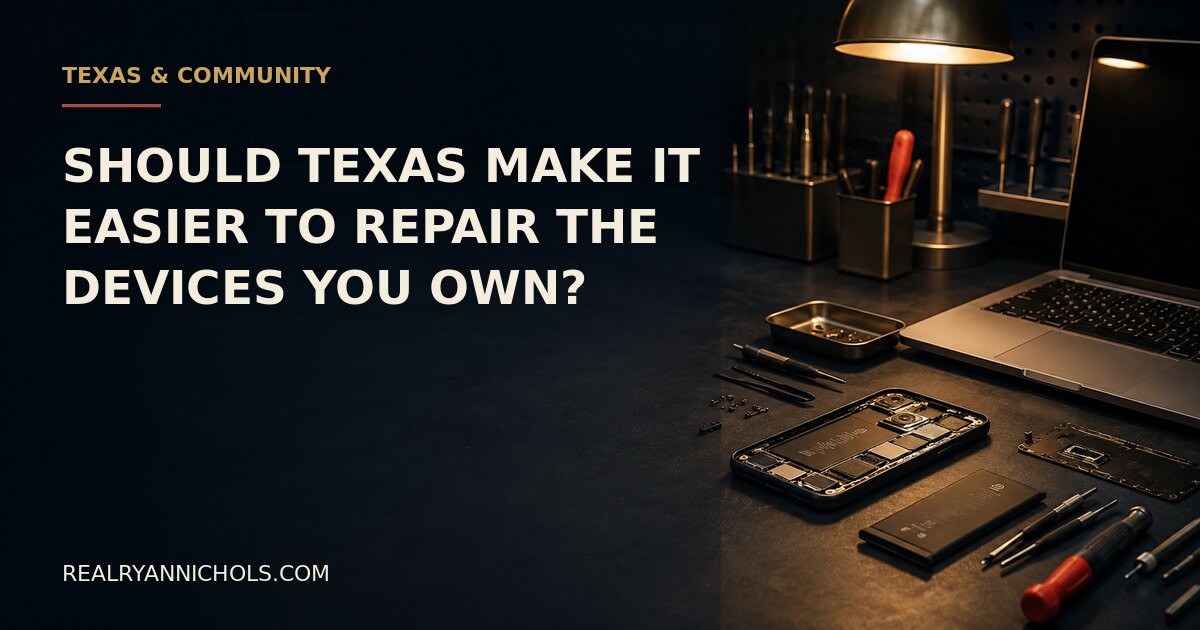 Should Texas Make It Easier to Repair the Devices You Own? social preview