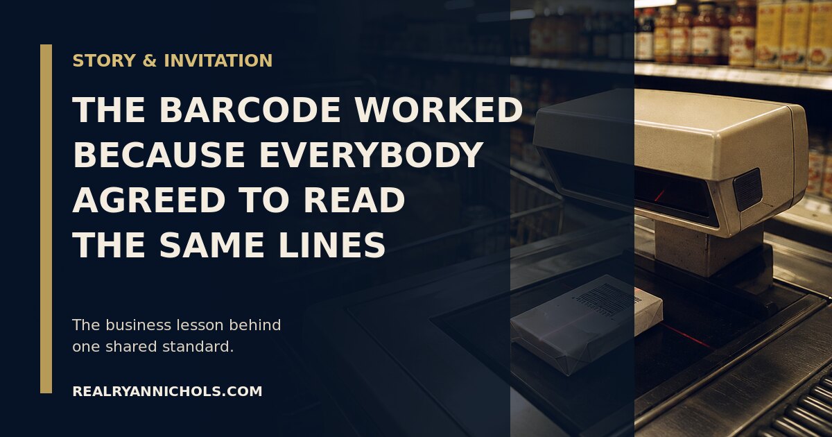 The Barcode Worked Because Everybody Agreed to Read the Same Lines social preview