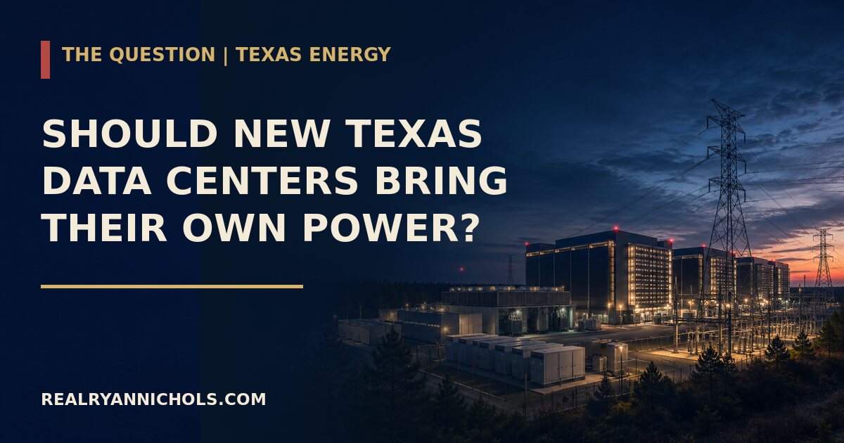 Should New Texas Data Centers Bring Their Own Power? social preview