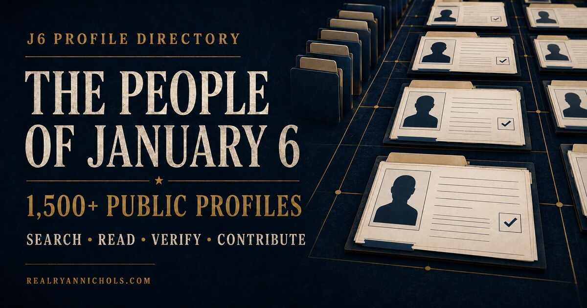 I Put 1,568 January 6 Defendant Profiles Into One Searchable Public Archive social preview