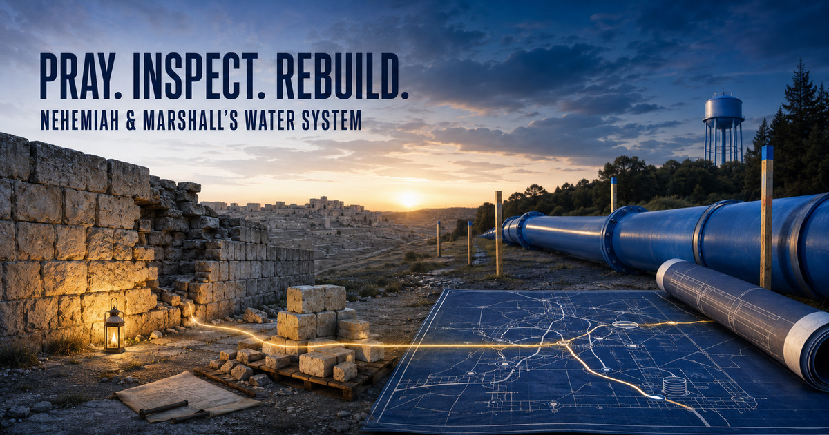 Nehemiah Inspected the Ruins Before Rebuilding: What Marshall's Water Crisis Requires Now social preview