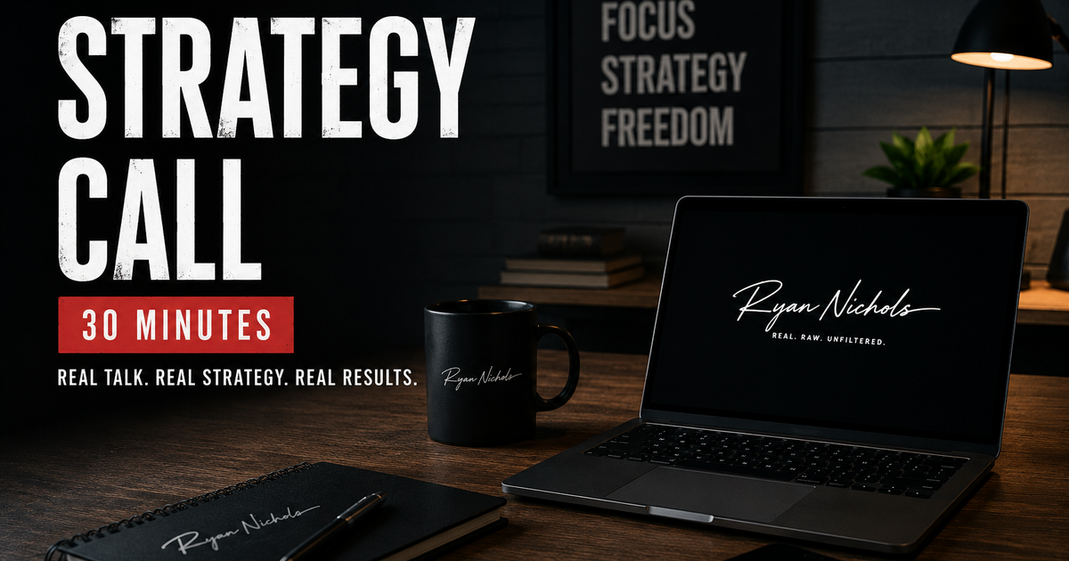 30-minute strategy call thumbnail for Ryan Nichols.