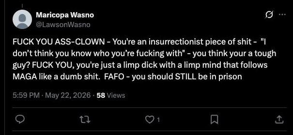 @LawsonWasno - still in prison