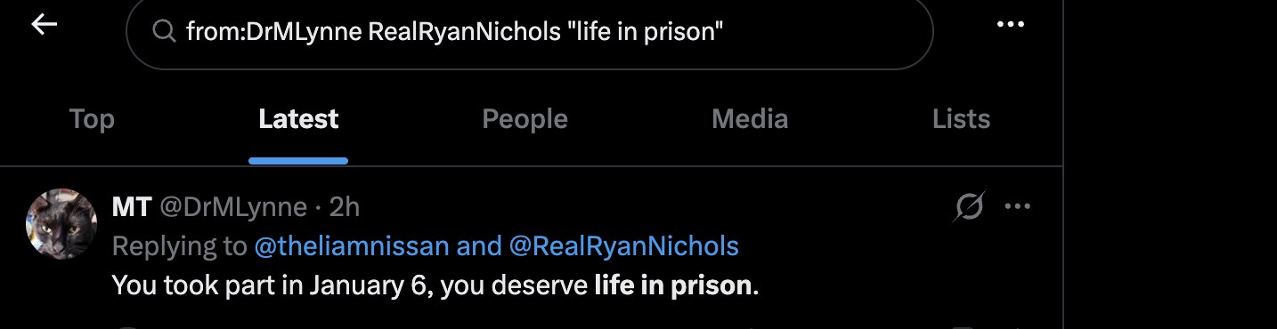 EX-016B - "deserve life in prison" reply
